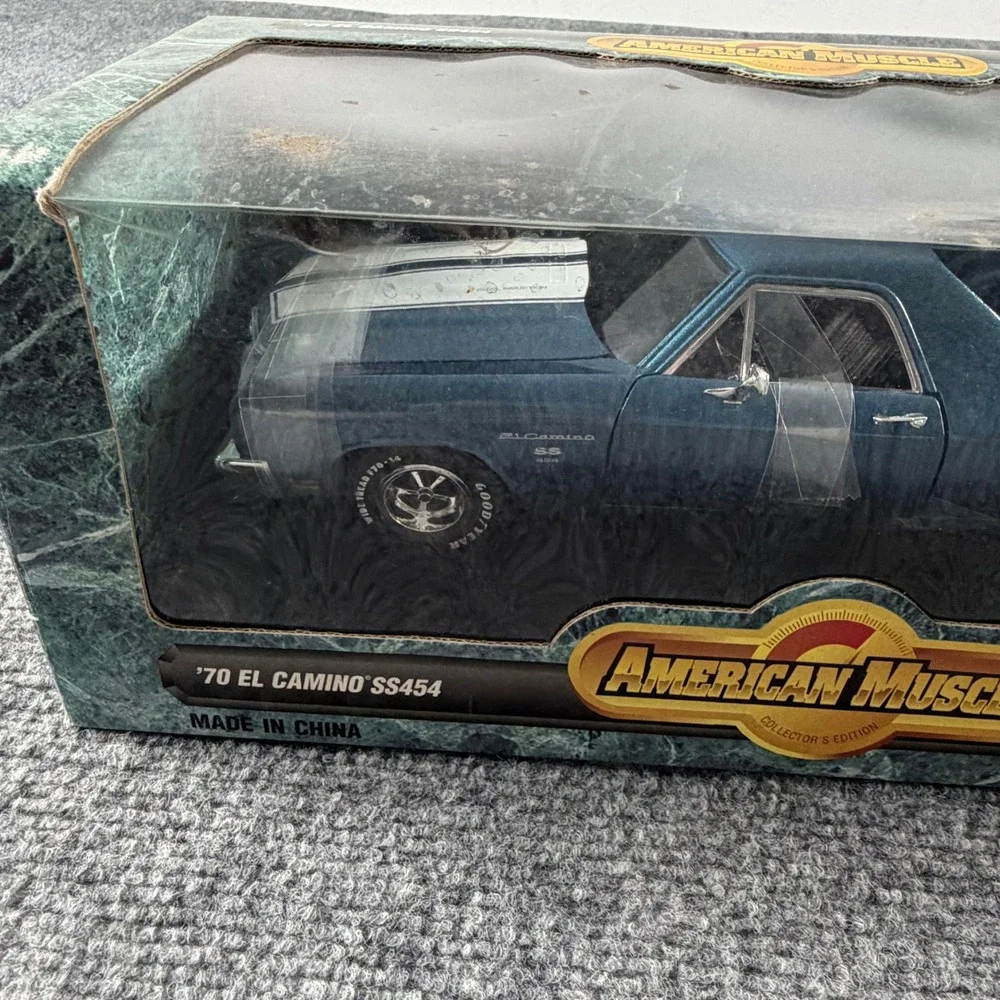 Ertl 1970 El Camino SS454 Diecast 1:18 Blue American Muscle Collector Edition